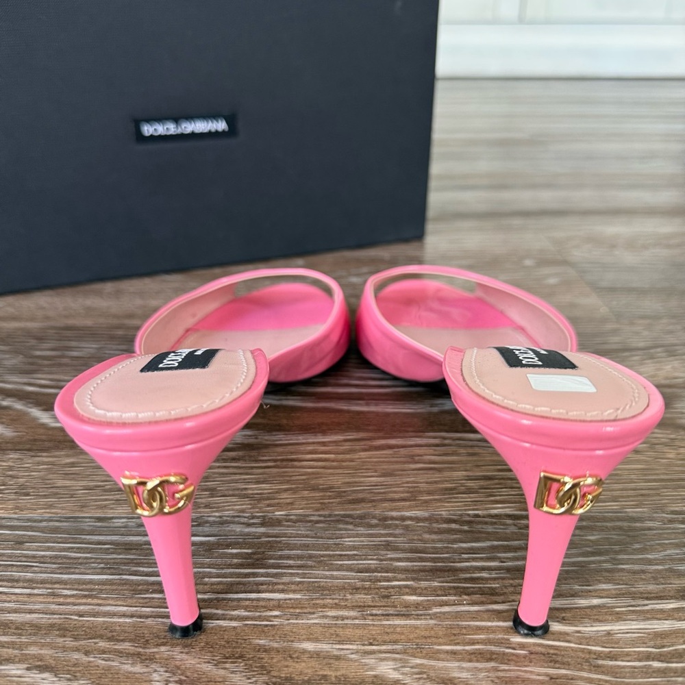 Dolce & Gabbana Vibrant Pink Mules - Picture 5 of 10